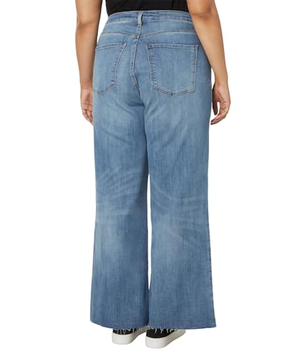 KUT from the Kloth Women's Meg High Rise Wide Leg Zip Fly-Raw Hem Patch Pockets2