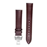WESIEVYA Cinturino in Pelle per Orologio 20mm Unisex Regolabile Doppia Fibbia Farfalla Marrone, Accessorio Traspirante per Orologi da Polso Adatto a Uso Quotidiano e Regalo per Famiglia