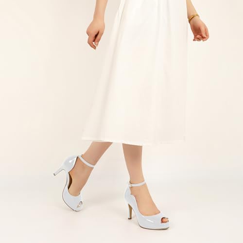 Image of AUMOTED High Heels Pumps Platforms Shoes for Party Daily 3.4 inch Dressy Pumps