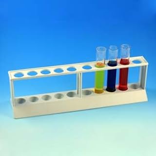 Globe Scientific 456106 Polypropylene Autoclavable Tube Rack, White, 10 Place