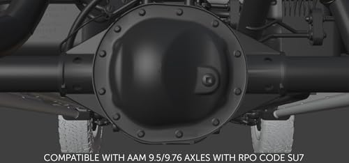 Image of AEV Rear Differential Skid Plate Compatible with 2019-2026 Chevrolet Silverado 1500 & GMC Sierra 1500 With 9.76 inch ring gear