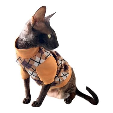 Pull chat nu hiver tabac pour les siestes du Sphynx L - 2