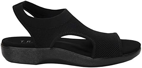 TRAQ by Alegria Qeen Womens Smart Walking Shoe Black Out 7 M US | Image 1