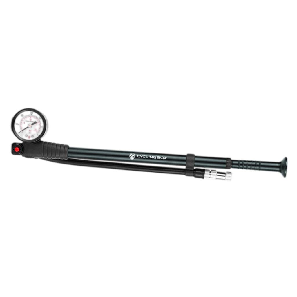 Pompe Haute Pression Mini Pompe Air Bouton Purgeur Jauge Précise sans Perte Aluminium Convient Vélos Montagne Route BMX Enfants