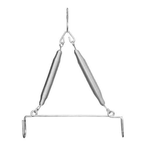 Image of Happykid Baby Cradle Set | Durable Cotton Cloth, Mosquito Net, Spring, Triangle and Window Hanger (Silver, Triangle Hanger)