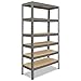 shelfplaza® 230x110x50cm PRO Étagère charge lourde gris/etagere metal 6 plateaux/capacité d' étagere métallique 166kg / meuble etagere rangement garage/etageres rangement atelier