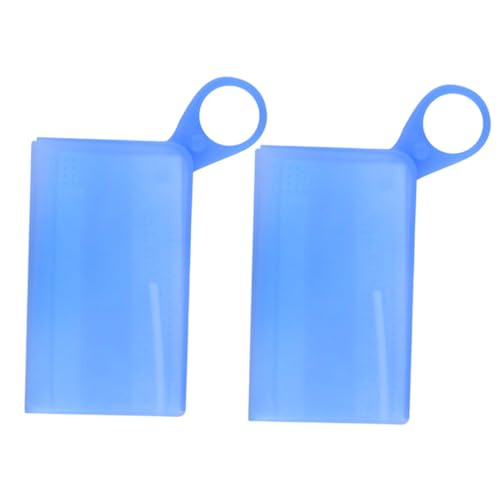 GOOHOCHY Clip para Guardar de Silicona Azul Soporte Temporal y Transpirable Paquete de 2 Unidades para Uso Diario y Compras