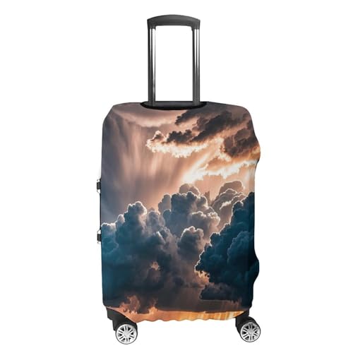 Magnificent Rainstorm Cloud Luggage Cover Simple And Generous Suitcase Dust Cover Washable, Scratch Resistant for 19-32 Inch Suitcase L4