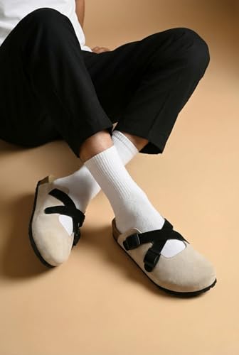 Image of Big Fox Men's Premium Closed-Toe Comfort Sandals with Adjustable Buckles | Cushioned Footbed | Casual