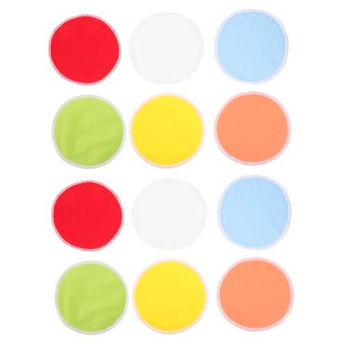 SUPVOX 12pcs Washable Breast Pads Breathable Nursing Pads Polyester (Polyester) Reusable Breastfeeding Nursing Pads Absorbent Washable Nursing Pads