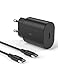 Cargador para Samsung Galaxy S20/S21/S21 FE 5G/S22 Ultra, A53/Note 20 Ultra/Note 10 Plus, 25W Fast Charger y Cable USB C, Carga Rapida Tipo-C Enchufe Reemplazar el Original Adaptador Corriente Pared