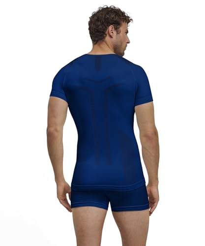 FALKE Men's Warm Round Neck M S/S Ts Functional Yarn Quick Dry 1 Piece Base Layer Top (Pack of 1) - Image 3