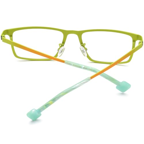 Image of FONEX Colorful Pure Titanium Glasses Frame Women Retro Round Eyeglasses