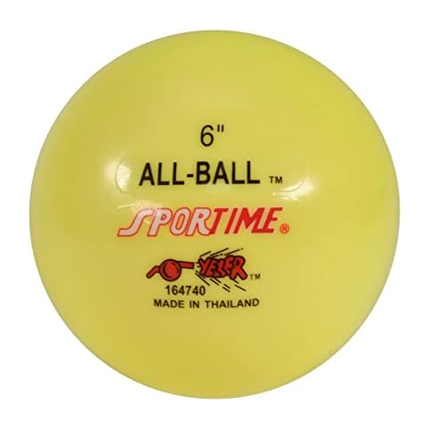 Sportime Multi-Purpose Inflatable All-Ball, 6 Inches, Yellow - 009089, 1 Count (Pack of 1) Cover