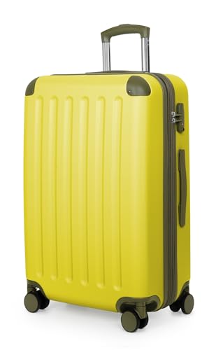 Image of HAUPTSTADTKOFFER - Spree - Hartschalen-Koffer Koffer Trolley Rollkoffer Reisekoffer, Lemon, SET (S+M+L), Suitcase set