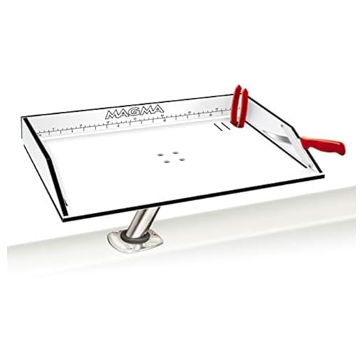 Magma Products Bait/Filet Mate & Levelock Mount Combination, White/Black/White, 20"