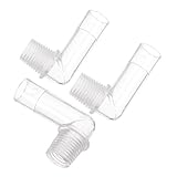 HEATSHAKING 3 Stück Teiliges Aquarium Adapter Winkel Verbinder für Luftschlauch Reparatur und Verlängerung Langlebige Wasseranschluss Fittings für Aquarien Zubehör