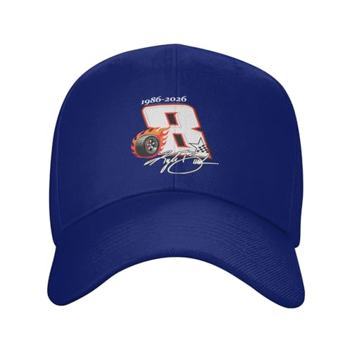 Kyle Hat 1985 2026 Forever Rowdy Memorial Busch Hat Fashion Casual Baseball Cap Adjustable Truck Hat for Unisex Blue