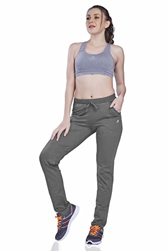 Image of Women's Solid Regular FIT ENRICH Cotton Track Pant