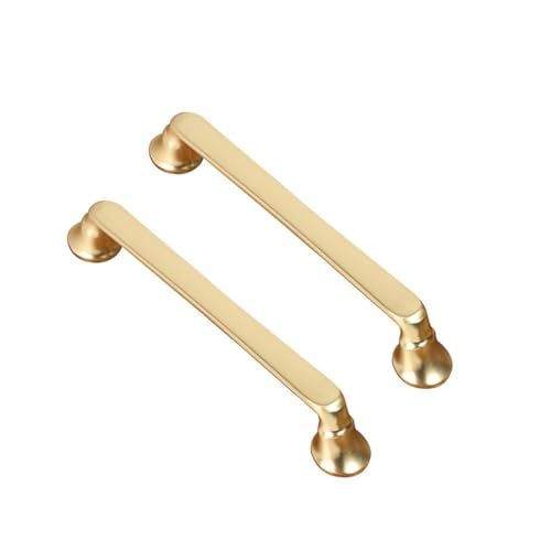 Image of HAORUN 2PCS Zinc Alloy 96mm Modern Cabinet Drawer Pulls Brushed Finish Metal Hardware Handle