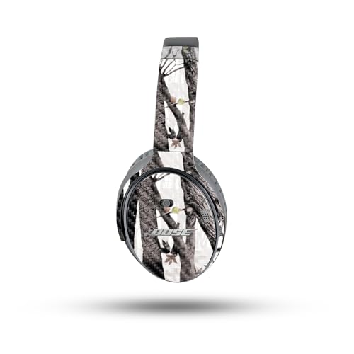 Image of MightySkins Carbon Fiber Skin Compatible with Bose QuietComfort 35 II Headphones - Artic Camo | Protective, Durable Textured Carbon Fiber Finish | Easy to Apply