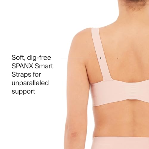 Image of SPANX Bra-Llelujah Lightly Lined Bralette - Wire-Free Bra - Comfortable Support - Wireless Bra - Dig-Free Straps - Vintage Rose - X-Small
