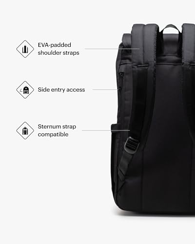 Image of Herschel Retreat Backpack, Black Tonal, Standard - 23L