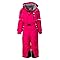 Golder Kinder Skianzug Jungen mit Kapuze Winddichter Schneeoverall Mädchen Wasserdichter Schneeanzug (PINK, 110-116)