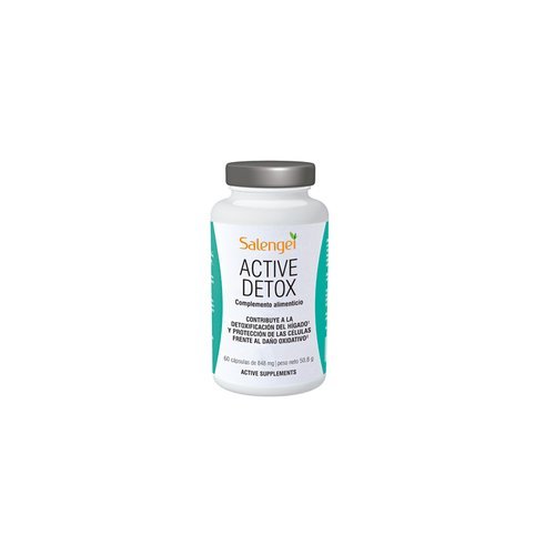 ACTIVE DETOX - Complemento alimenticio con cardo mariano, alga chlorella, y Curcumina C3 Reduct | Detoxificación del hígado | 60 cápsulas de 873 mg |