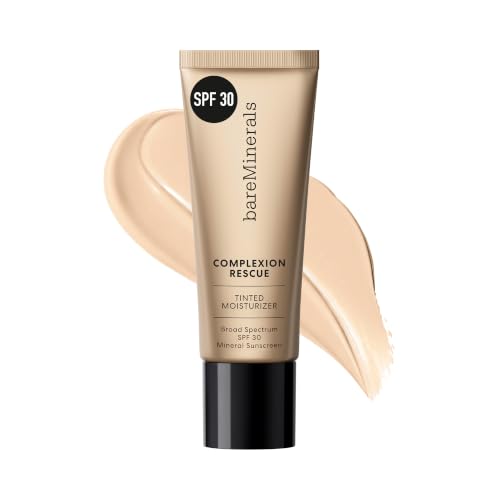 bareMinerals Complexion Rescue Tinted Moisturizer SPF 30 - Tinted Mineral Sunscreen for Face with Hyaluronic Acid + Squalane - 24HR Hydrating Dewy Hydrating Skin Tint - Birch 1.5 (1.18 oz)