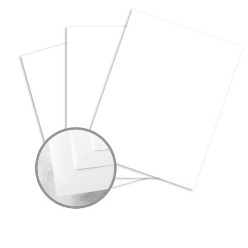 CLASSIC CREST Solar White Card Stock - 8 1/2 x 11 in 80 lb Cover Super Smooth 250 per Package