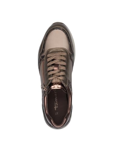 Tamaris Damen Sneaker Synthetik, braun, 41 EU – Ansicht 3