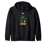 babbo natale preferito infermiera stetoscopio albero di natale rn infermieristica felpa con cappuccio