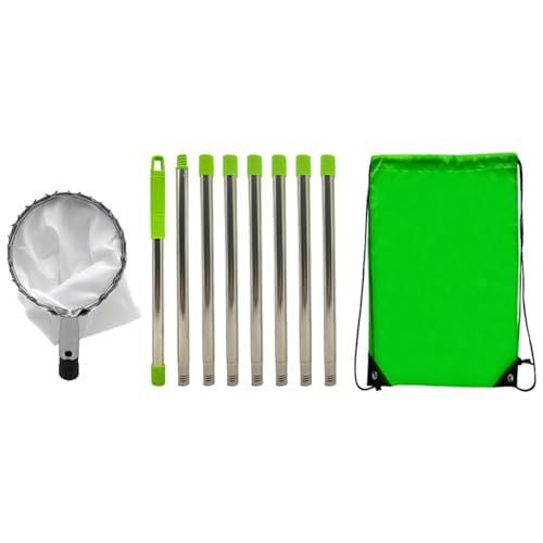 Raccoglitore per frutta – Cestino per la raccolta della frutta, raccoglitore per frutta a piede, telescopico in alluminio, strumento professionale per raccogliere la frutta, cesto raccogli frutta