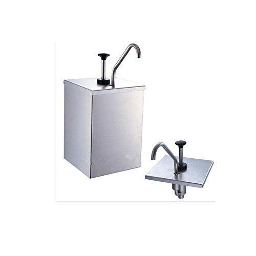 Stainless Steel Condiment Pump Single Head Sauce Dispenser Pump Dispense Kitchen Restaurant