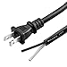 Power Tool Replacement Cord, 2 Prong Polarized 16 Gauge Replacement Power Cord with Open End, Heavy Duty 125V Supply Cable for AC Appliance, NEMA 1-15 Plug UL SJT 16AWG (6FT)