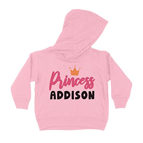 Princess Addison Kids Hoodie Sweatshirt Toddler 2T Light Pink