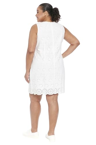 Image of London Times Women's Sleeveless Sheath Casual Dress for Women | Petite to Plus Size Summer Dresses for Women