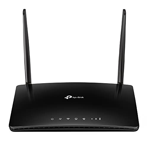 TP-Link N300 4G LTE Telephony Wi-Fi Router, SIM Slot Unlocked, records up to 100 minutes of voicemail, No Configuration Required, Removable External W