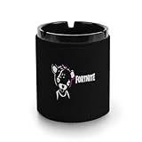 フォートナイト 灰皿 革製灰皿 丸い円筒形 アッシュトレイ 卓上 大容量 屋外 おしゃれ ステンレス おしゃれ 大容量 屋外 室内 防臭 車用 ブラック 洗いやすい インテリア コンパクト