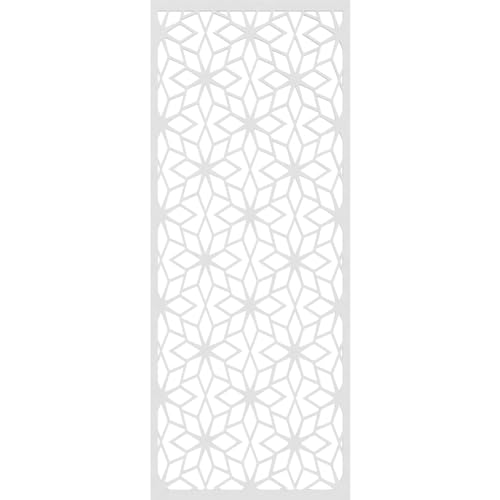 Image of 23 3 /8 inchW x 59 3 /8 inchH x 3 /8 inchT Lake Decorative Fretwork Wall Panels in Architectural Grade PVC