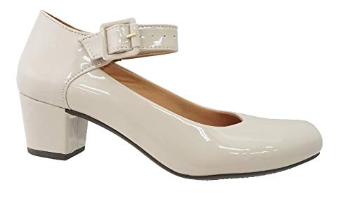 Sapato Feminino Boneca Sarah Calçados 880 (35, Sandy Verniz)