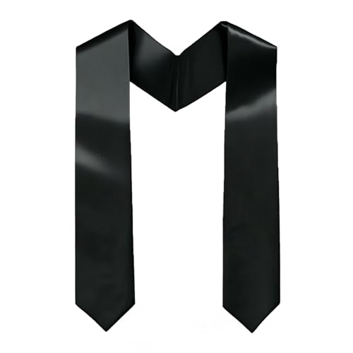 Image of Graduation Stole Honor Stole Plain Sash 60 inch Long for Graduation Ceremony and Graduation Photos