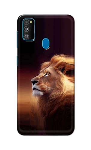 Image of PRINTFIDAA Printed Hard Back Cover Case for Samsung Galaxy M30s | Samsung Galaxy M21 | Samsung M21 2021 Edition Back Cover (Danger Lion) -112