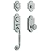 Baldwin 85365.2FD Ashton Dummy Set Solid Brass Sectional Handleset with Colonial, Polished Chrome