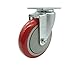 Avantco HPCASTNB Swivel Caster ? Fits Select Avantco, Regency, and Winholt Equipment ? 5 Inch Red Polyurethane Wheel - Replacement Caster - Service Caster Brand