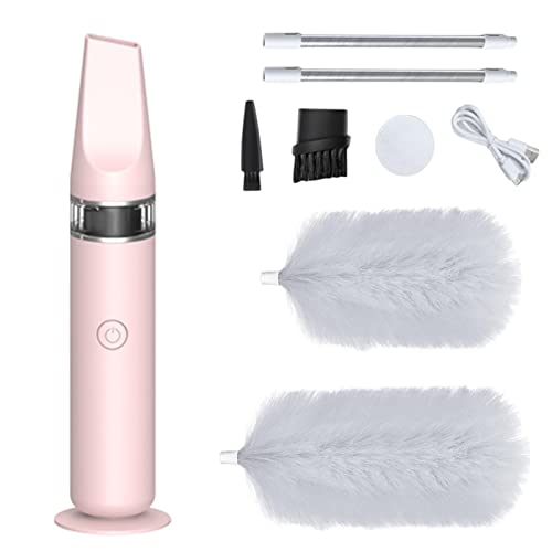 Stronrive Plumeau Électrique, Plumeau À Rotation Réglable, Nettoyage Plumeau Automatique À 360 ° Brosse À Plumeau Collecteur Poussière Rotatif pour Le...