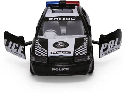 Image of Plastic Toy Police Toy car for Kids. Public Order Response Car Police, Pull Back Action Toys, with Soft Edges. Pack of 1, Weight Around 100 Grams & Length 15 CM. (Mix Color)