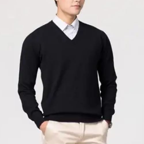 Cashmere Cotton Blend Pullover Sweater Mens Autumn Winter Warm Jumper Casual Knitted Fashion Comfortable2