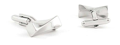 1 par de mancuernas clásicas plateadas para hombre miniatura 1